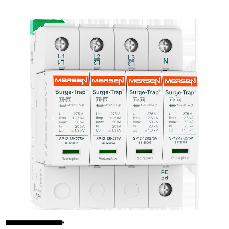 Mersen - Blitzstromableiter für Energietechnik Überspg.-Ableiter Typ 1+2 STPT12-12K320V-4PM 12,5kA Uc320V 4+0TNS