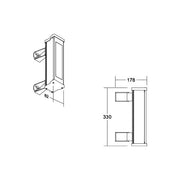 Brumberg Leuchten - Decken-/Wandleuchte LED-Wallwasher 60833645 3500K