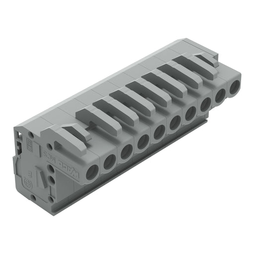 WAGO - Kabelsteckverbinder für Leiterplattensteckverbinder 1-Leiter Federleiste 232-110/026-000 CAGECLAMP 2,5mm²,gr − 50 Stück