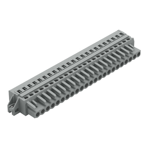 WAGO - Kabelsteckverbinder für Leiterplattensteckverbinder 1-Leiter-Federleiste 231-123/027-000 CAGECLAMP,2,5 mm²,gr − 10 Stück