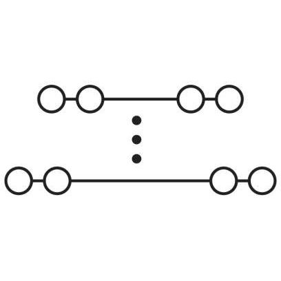 Phoenix Contact - Durchgangs-Reihenklemme Rangierverteiler PTRV 8 /WH 250V,Nennstrom: 8A − 10 Stück