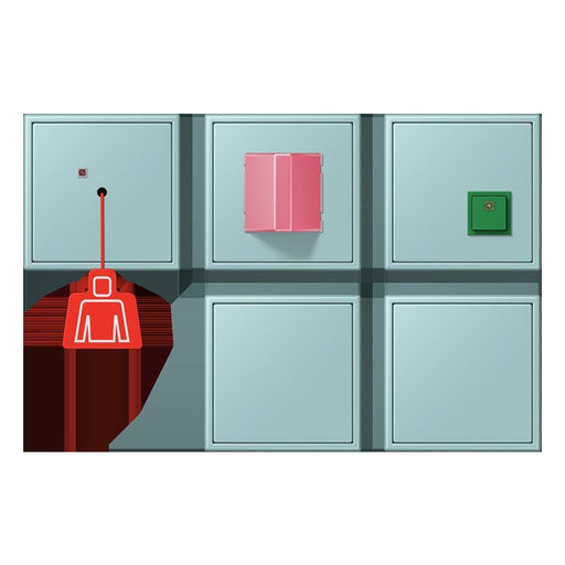 Jung - Behindertenelement für Installationsschalterprogramme Notrufset mit USV NRS LC 0834-2 214