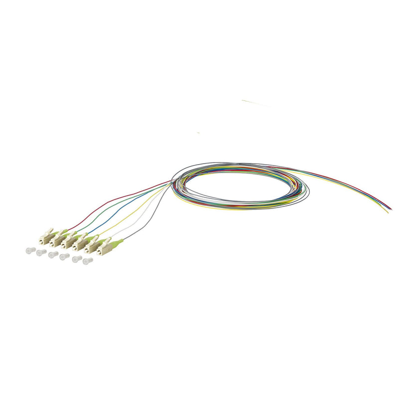 Metz Connect - LWL-Pigtail OpDAT Pigtail LC 2m 150R1JO0020E6 OM5 6-farbig − 6 Stück