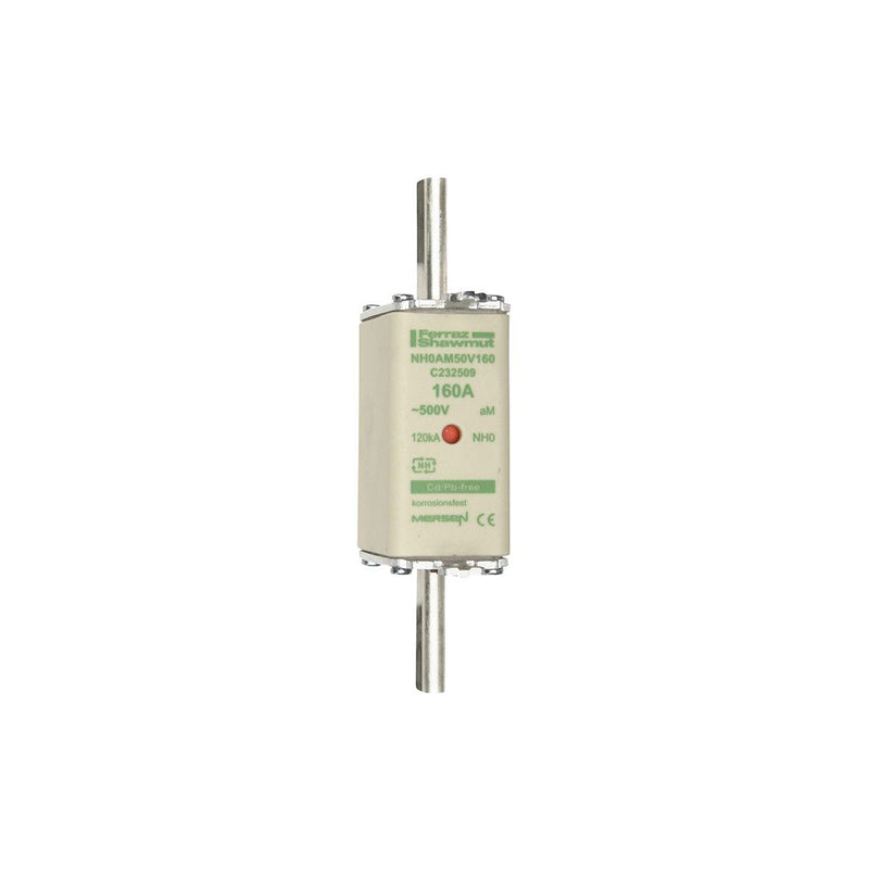 Mersen - Messersicherung Sicherungseinsatz NH aM NH1AM50V100 Gr.1 100A sfü KM − 3 Stück
