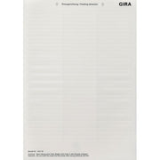 Gira - Bezeichnungsmaterial für Installationsschalterprogramme Beschriftungsbogen 145700 62,8 x 6,9mm