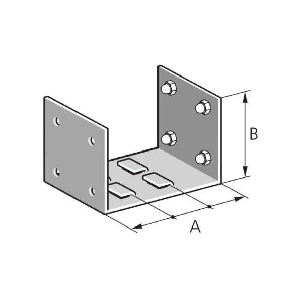 Pflitsch - Trennwandhalterung für Installationskanal Halter HTW2 200/100 VA