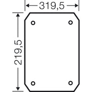 Hensel - Montageplatte für Verteilergehäuse Isolierstoff-Montageplatte EB MP 50 4mm stark