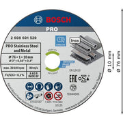 Bosch - Trenn-/Schleifscheibe PRO Stainless Steel and 2608601520(VE5) Metal Gebundene