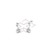 Brumberg Leuchten - Elektrisches Zubehör/Ersatzteile für Leuchten Kreuzverbinder 88130080 sw