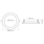 Nobile - Decken-/Wandleuchte LED-Panel Flat 1571904147 SCCT, 350mA, titan