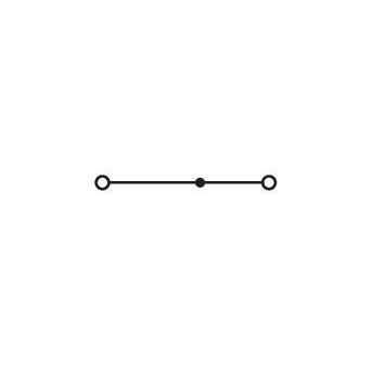 WAGO - Durchgangs-Reihenklemme 2-LeiterMini-Durchgangskl. 2252-1202 Drücker,2,5 mm²,or − 100 Stück