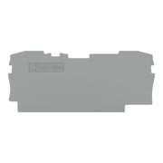 WAGO - Abschluss- und Zwischenplatte für Reihenklemme Abschluss- u. Zwischenpl. 2004-1691 1mm dick,grau − 25 Stück