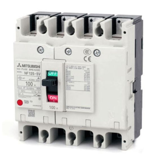 Mitsubishi Electric - Leistungsschalter für Trafo-, Generator- und Anlagenschutz Leistungsschalter NF125-SV 4P 100A 4-polig