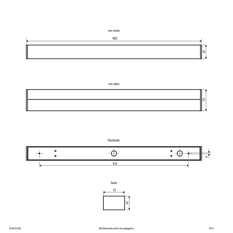 EVN Lichttechnik - Decken-/Wandleuchte LED-Wandleuchte SL44121425 IP44
