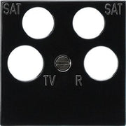 Gira - Übergangsadapter für Installationsschalterprogramme Zentralplatte Ankaro sw 025910 RF/TV+2xSat