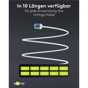 Goobay - Patchkabel Kupfer Patchkabel U/UTP Cat6 74288 Ultraflexibel,slim,w