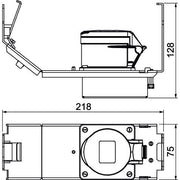 OBO Bettermann - Gerätebecher/Geräteträger für Unterflursystem Geräteträger GT3 CEE16 m. CEE16, 175x75x128