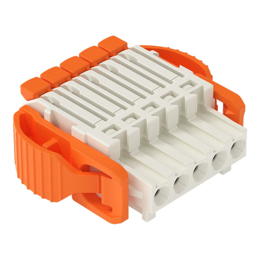 WAGO - Kabelsteckverbinder für Leiterplattensteckverbinder 1-Leiter-Federleiste,Hebel 2734-1105/038-000 PushinCAGECLAMP,lgr − 50 Stück