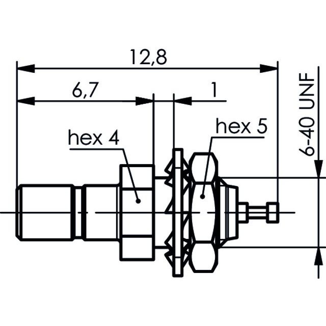 Telegärtner - Koax-Steckverbinder SSMB-Einbaustecker AU 100024914 Einbau von vorne − 5 Stück