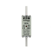 Eaton - Messersicherung Sicherungseinsatz Nieders. NH FUSE 80#80NHG0B 80A AC 500V 120kA − 3 Stück