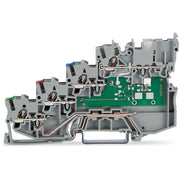 WAGO - Initiator/Aktor-Reihenklemme 4-Leiter-Initiatorenklemme 2020-5417/1102-950 LED gelb − 50 Stück