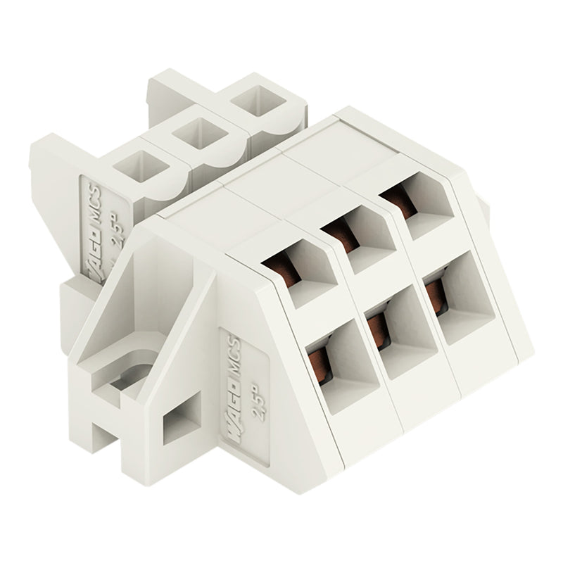 WAGO - Kabelsteckverbinder für Leiterplattensteckverbinder 1-Leiter Federleiste 721-303/031-000 CAGECLAMP 2,5mm²,lgr − 50 Stück