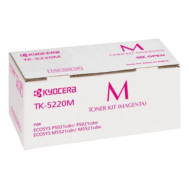 Kyocera - Verbrauchsmaterial für Telefax/Drucker/MFC Lasertoner TK-5220M ma 1.200 Seiten,cyan