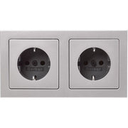 Berker - Steckdose Steckdosen-Kom SCHUKO 2f m 47206094 Ra Q.3 alu