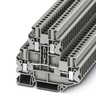 Phoenix Contact - Durchgangs-Reihenklemme Doppelstockklemme UTTB 4 HV − 50 Stück