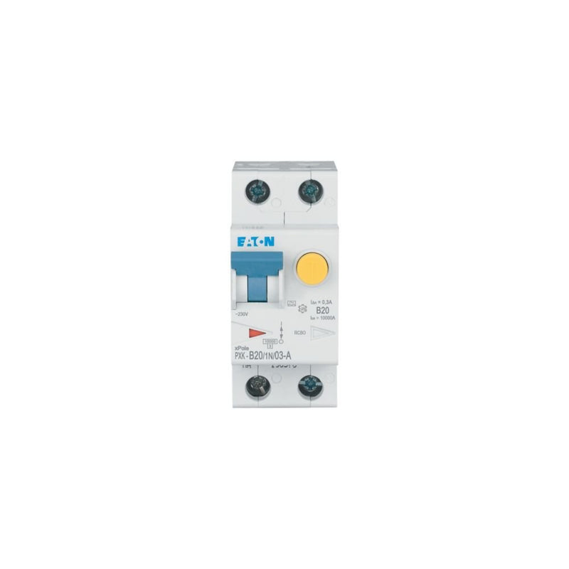 Eaton - Kombination FI-Schalter/Leitungsschutzschalter FI/LS-Kombischalter PXK-B20/1N/03-A B 20A 1p+N, 300mA