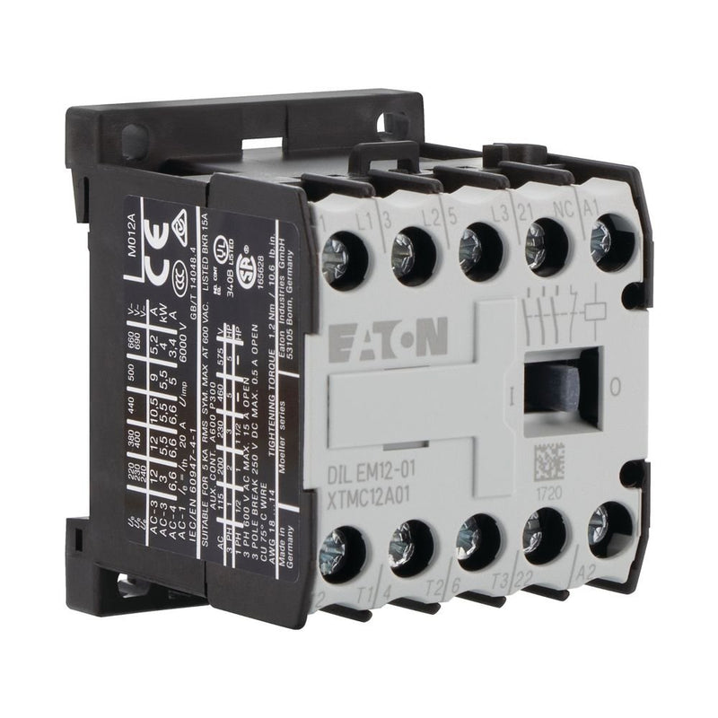 Eaton - Leistungsschütz zum Schalten von Wechselstrom Leistungsschütz DILEM12-01 #127091 (230V50HZ,240V60HZ)
