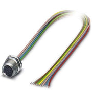 Phoenix Contact - Rundsteckverbinder, feldkonfektionierbar (Industriesteckverbinder) Einbausteckverbinder SACC-DSI-M8 #1424229 FS-8CON-M10/0,5