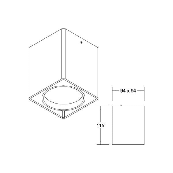Brumberg Leuchten - Downlight/Strahler/Flutlicht LED-Anbaudownlight 12392173