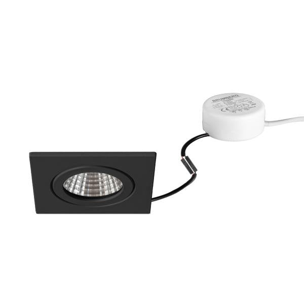 Brumberg Leuchten - Downlight/Strahler/Flutlicht LED-Einbaudownlight 230 V 40376083 3000K, quadr
