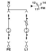 Phoenix Contact - Überspannungsableiter für Energietechnik/Stromversorgung Überspannungsableiter 2909592 Typ2