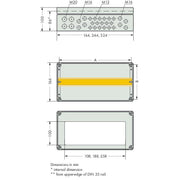 WAGO - Zähler-Komplettschrank IP65Systemgehäuse Polyes. 850-836 BxHxT324x100x164mm
