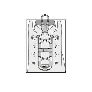 Uvex - Zubehör/Ersatzteile für persönliche Schutzausrüstung Elastiksenkel-Set uvex 9591200 1 G2 9591200