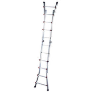 Cimco Werkzeuge - Sprossenleiter Aluminium-Teleskop-Leiter 146706 mit 2x6 Stufen