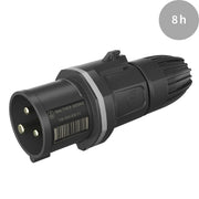 Walther Werke - CEE-Stecker (IEC 60309) CEE NEO Stecker FW211308CC 16A 3P 8h IP54 − 10 Stück