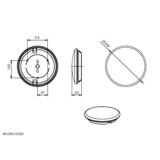 Philips Lighting - Decken-/Wandleuchte LED-Wand- u Deckenleuchte WL060Vgen2 #76753999 ML, MC, Sensor