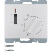 Berker - Raumthermostat Temperaturregler alu 20307103 Öffner/Zentralstück