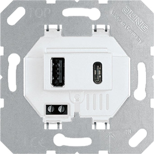 Jung - USB-Spannungsversorgung USB-Ladegerät USB 15 CA WW