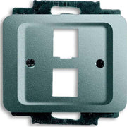 Busch-Jaeger - Einsatz/Abdeckung für Kommunikationstechnik Zentralscheibe ti 2561-02-266 für 2 Modular Jack
