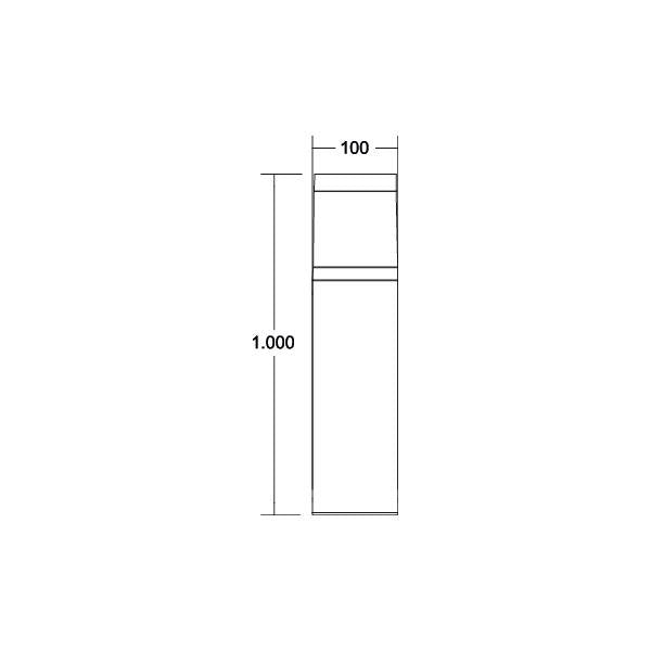 Brumberg Leuchten - Wegeleuchte LED-Pollerleuchte 60039183 3000/4000K, IP65, sw