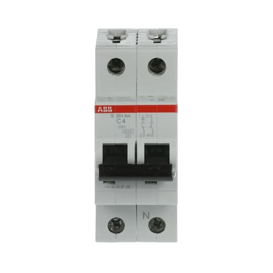 ABB Stotz S&J - Leitungsschutzschalter Sicherungsautomat S201-C4NA 6 kA, 4 A, 1P+NA
