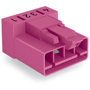WAGO - Leiterplattensteckverbinder Stecker für Leiterplatten 890-894/011-000 4-polig,pink − 50 Stück