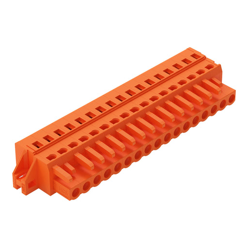 WAGO - Kabelsteckverbinder für Leiterplattensteckverbinder 1-Leiter-Federleiste 231-317/031-000 CAGECLAMP,2,5mm²,or − 10 Stück