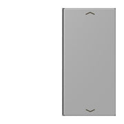 Jung - Abdeckung/Bedienelement für Installationsschalterprogramme Taste 2fach m. Pfeilsymb. LC 402 TSAP 204 gris moyen