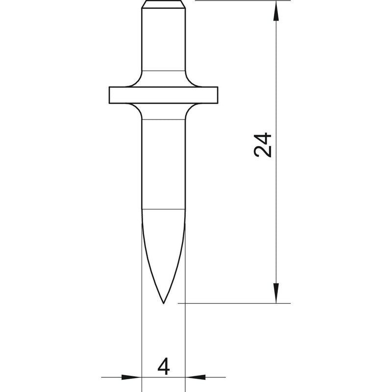 OBO Bettermann - Gewindedübel Einschlagdübel 903 RB 18 ohne Gewinde L18mm − 200 Stück
