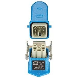 Harting - Rechtecksteckverbinder, Set (Industriesteckverbinder) Steckverbinder Set 10361080006 Crimpanschluss